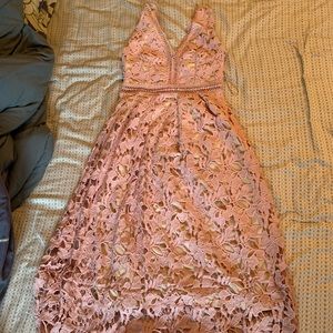Light pink midi dress